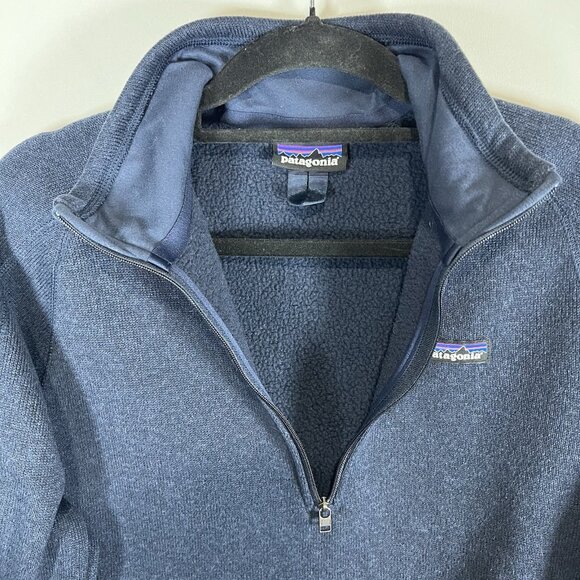 Patagonia Better Sweater Women’s‎ Medium quarter Zip Teal Blue Thermal Pull Over - Picture 6 of 11